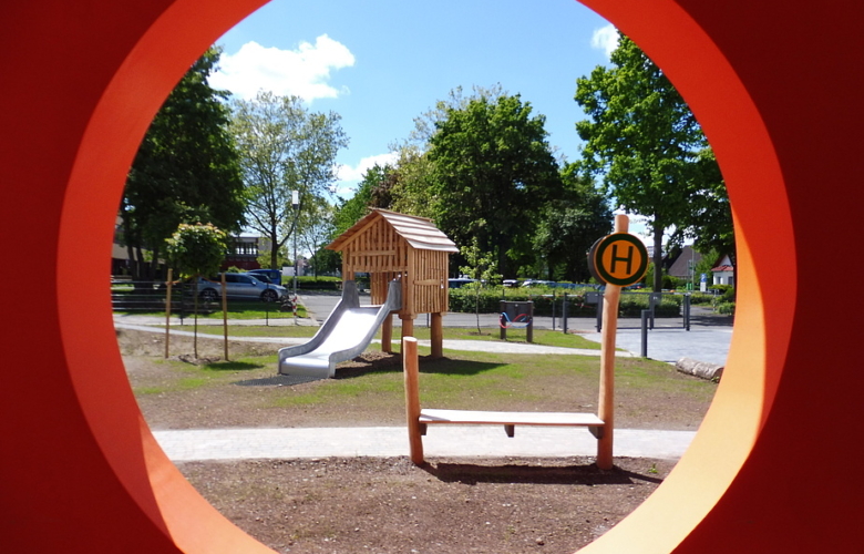 Ausblick auf Spielfläche Kita Nörten-Hardenberg